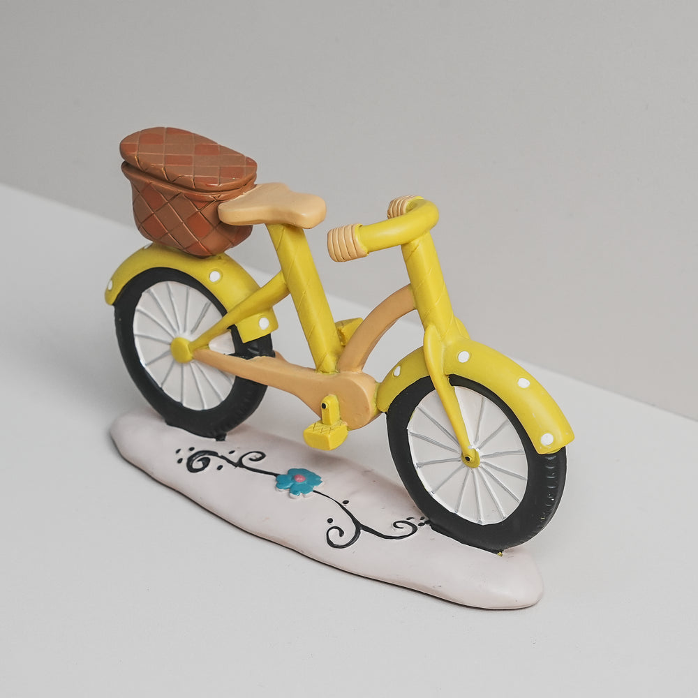 Yellow Bike on Base (10795) | Blossom Bucket | Religious Gifts - Figurines (Copy)