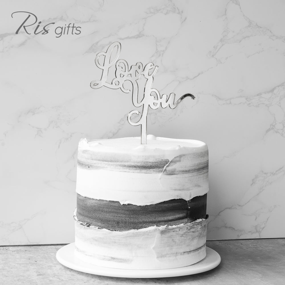 "Love You" Cake Topper | Valentine Gifts | Special Ocassions | Cake Decoration | Made in Hong Kong