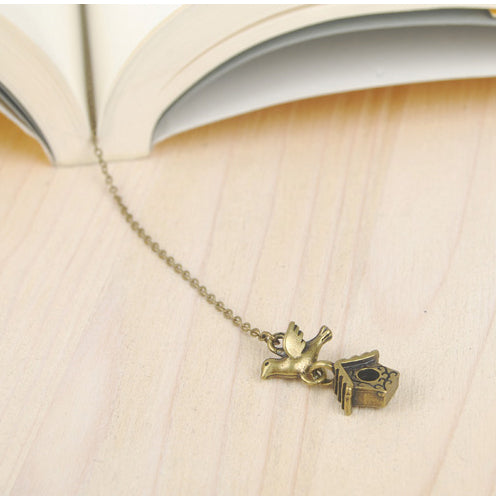 B1 Bird & Cage | BooKiss (Korea) | Metal Bookmarks