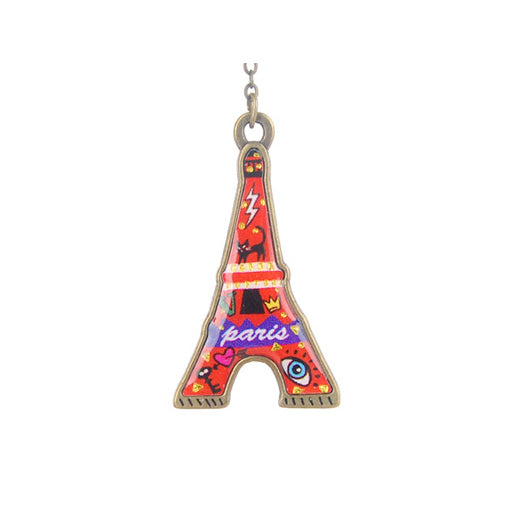 B250 Eiffel Tower (Red) | BooKiss (Korea) | Metal Bookmarks