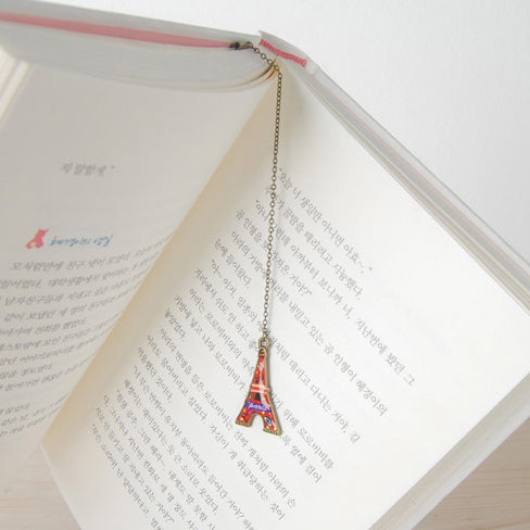 B250 Eiffel Tower (Red) | BooKiss (Korea) | Metal Bookmarks