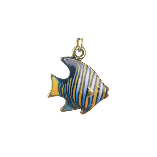 B250 Fish (Blue & Yellow ) | BooKiss (Korea) | Metal Bookmarks