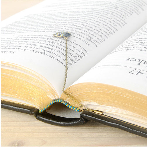 B250 Fish (Blue & Yellow ) | BooKiss (Korea) | Metal Bookmarks