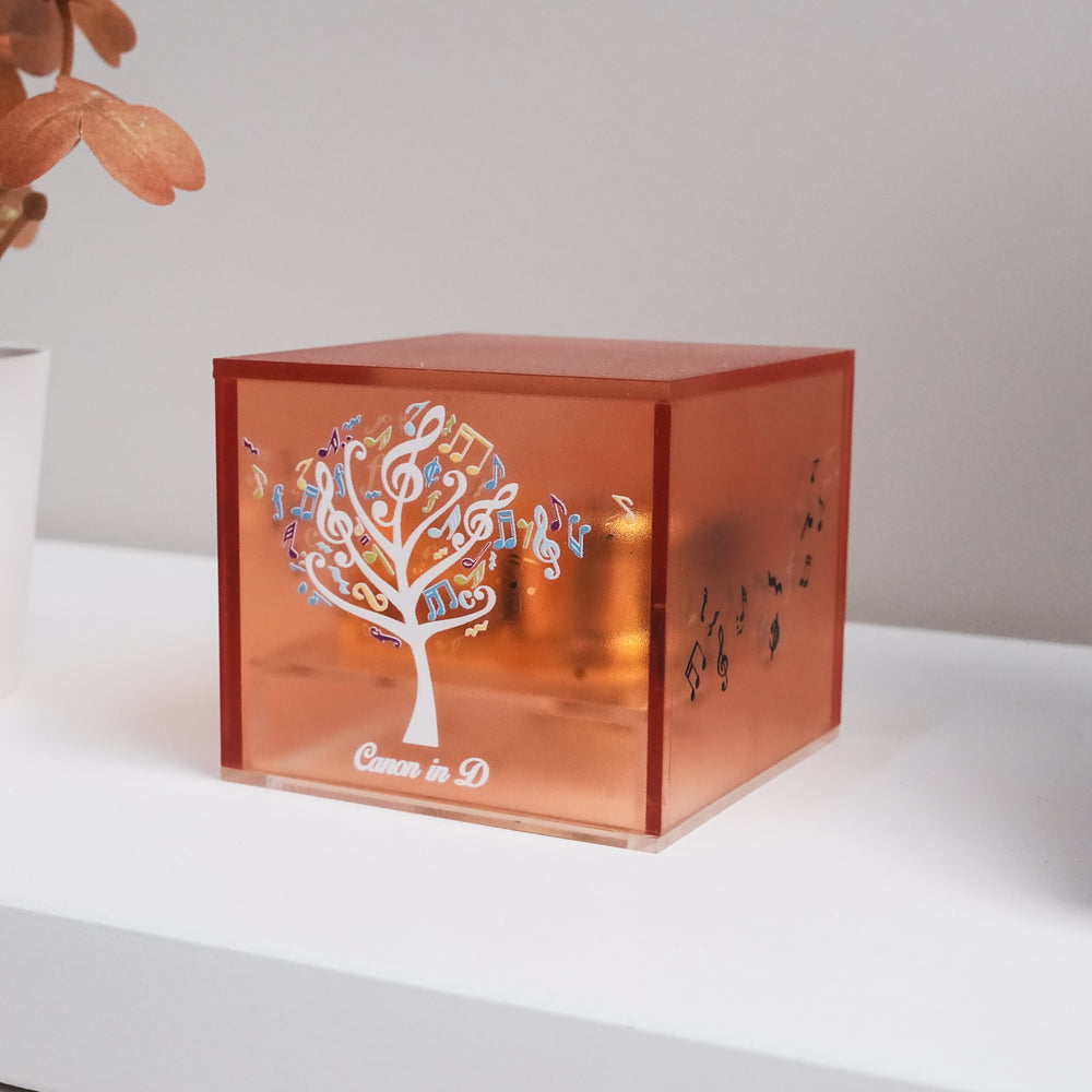 Canon in D | UV Printed Transparent Music Box | Handmade