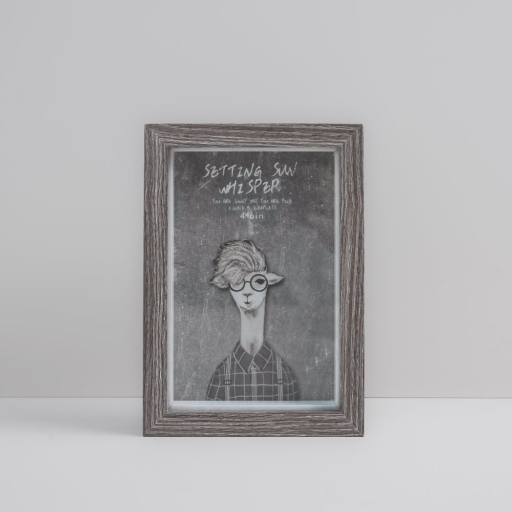 Dark Grey Wooden Photo Frame 4R / 5R (CR2035)