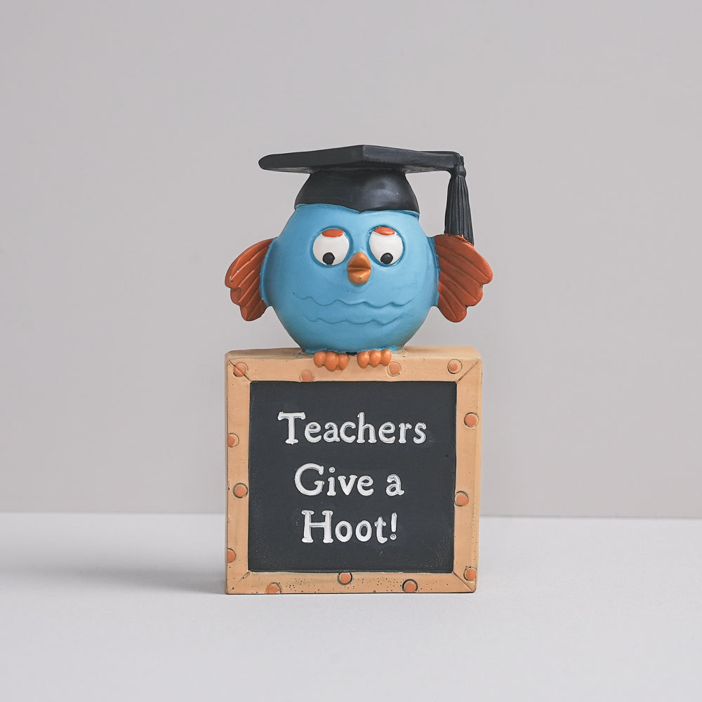 Teacher Plaques with Owls (88577) | Blossom Bucket | Religious Gifts - Figurines