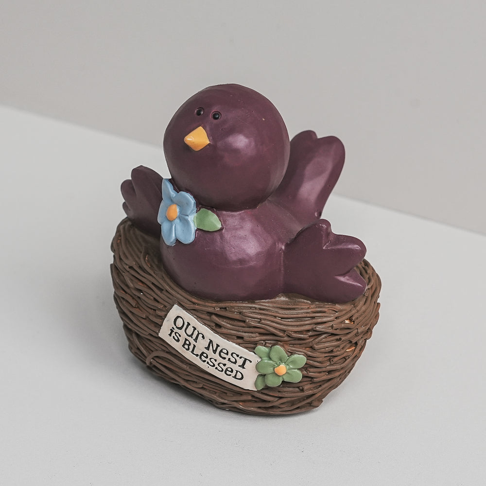 Blessed / Tweet Birds in Bird Nests (88498C) | Blossom Bucket | Religious Gifts - Figurines