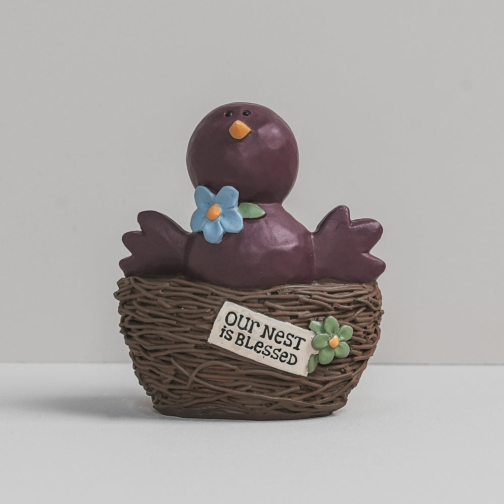 Blessed / Tweet Birds in Bird Nests (88498C) | Blossom Bucket | Religious Gifts - Figurines