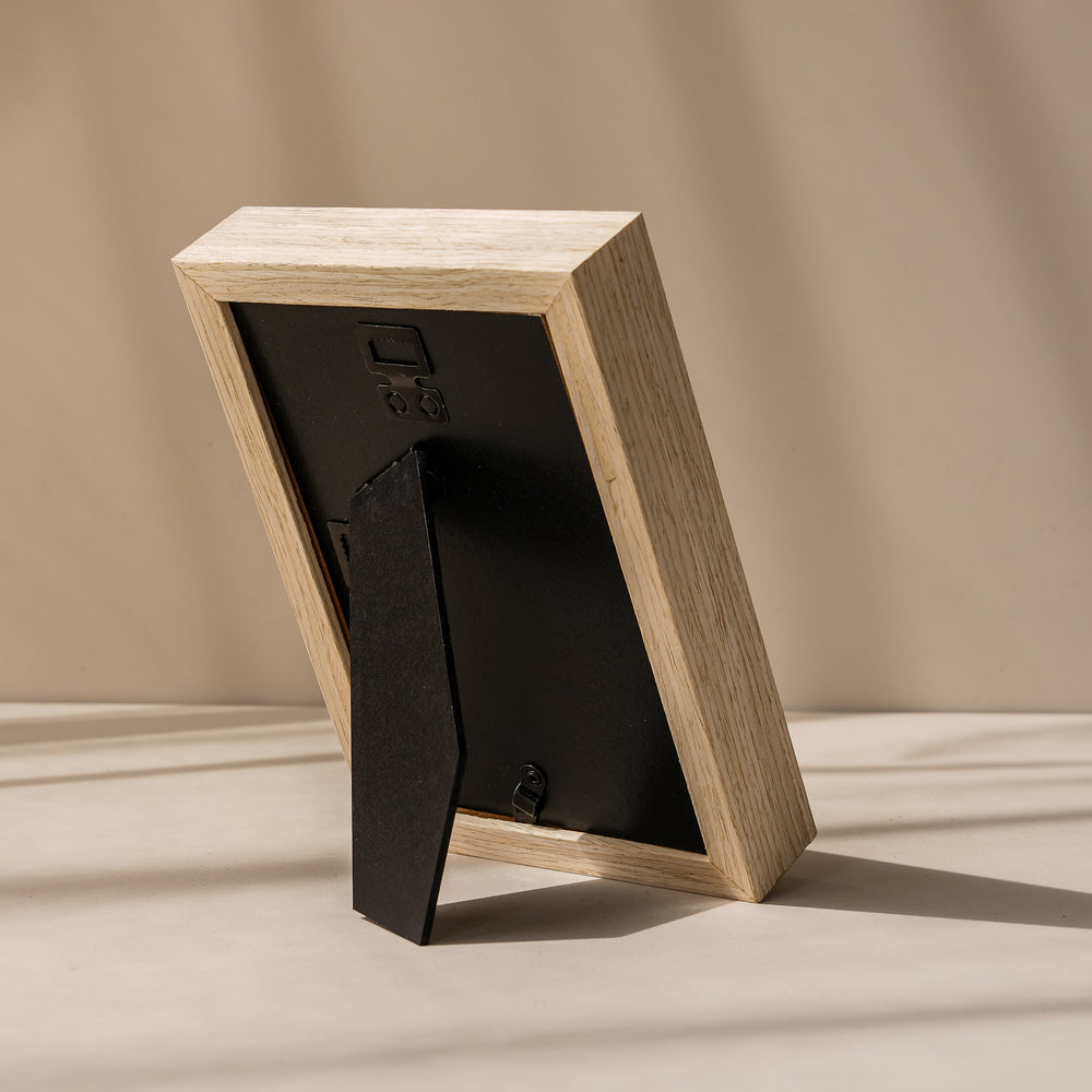 RIS 4R Japandi Style Wooden Picture Frame in Natural Light Wood (4"x 6") | Photo Frames | Home Decor | Interior Decorations