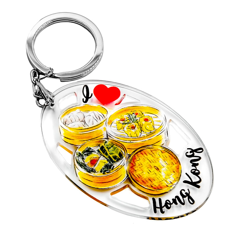 Dim Sum (點心) | I Love Hong Kong | Acrylic Keychain