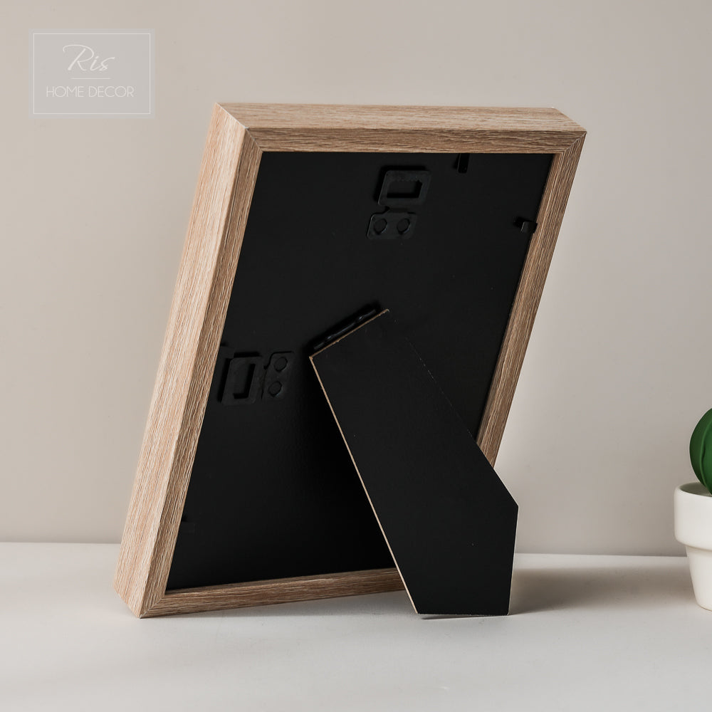 Natural Wood Photo Frame MDF 5R (5"x 7) | Picture Frame | Home Decor | Gifts | Interior Design