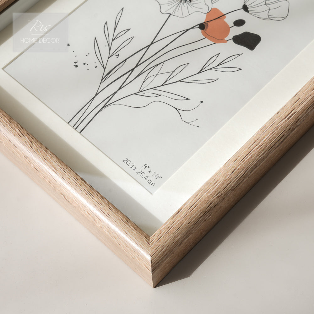 Natural Wood Photo Frame MDF 8R (8" x 10") | Picture Frame | Home Decor | Gifts | Interior Design