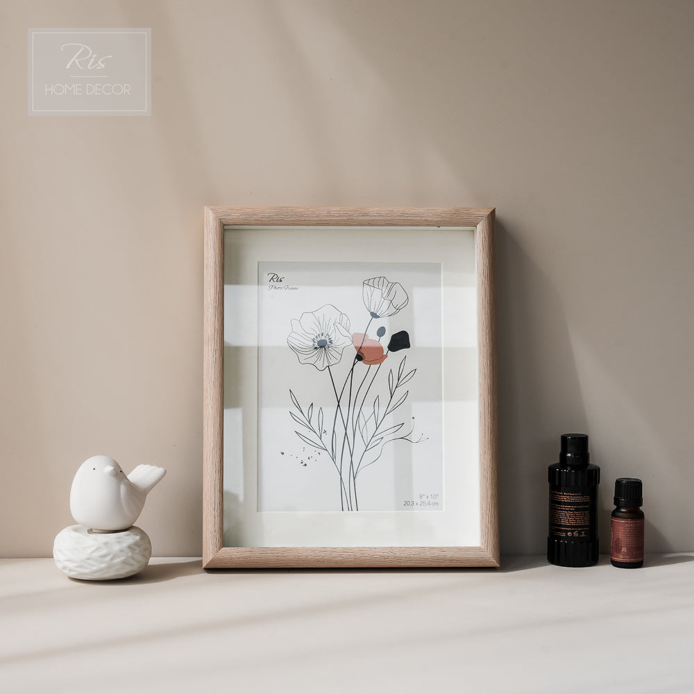Natural Wood Photo Frame MDF 8R (8" x 10") | Picture Frame | Home Decor | Gifts | Interior Design