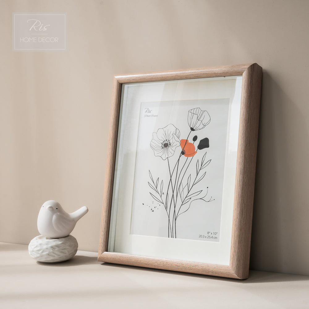 Natural Wood Photo Frame MDF 8R (8" x 10") | Picture Frame | Home Decor | Gifts | Interior Design