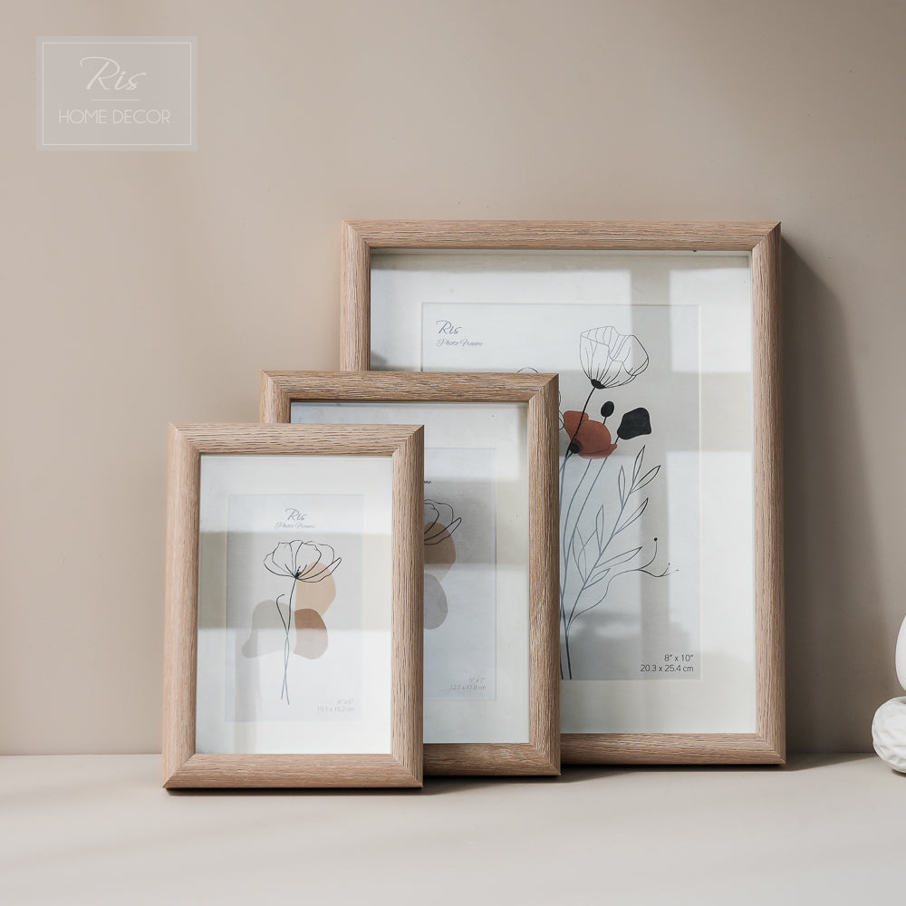 Natural Wood Photo Frame MDF 8R (8" x 10") | Picture Frame | Home Decor | Gifts | Interior Design
