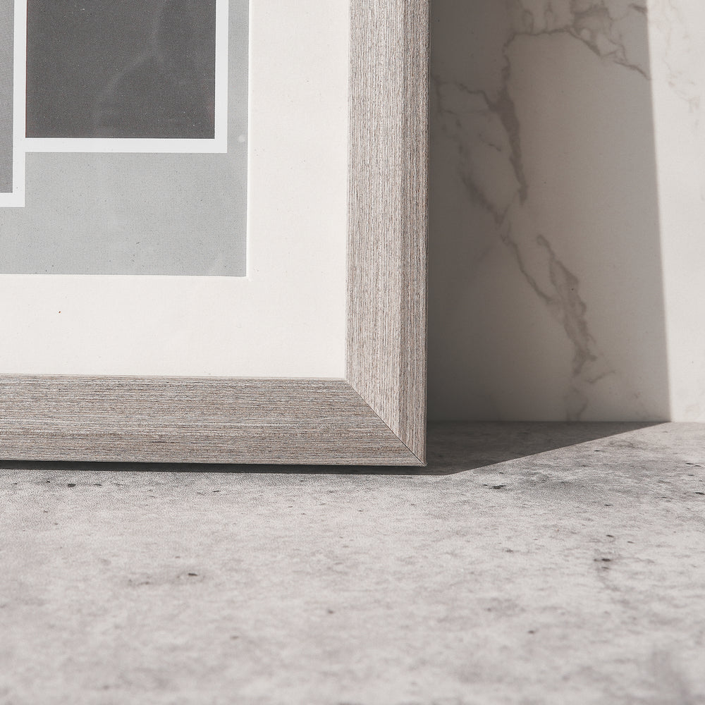 RIS 8F Classic Gray Wooden Picture Frame (8" x 12") | Desktop & Wall Design | Wooden Frame