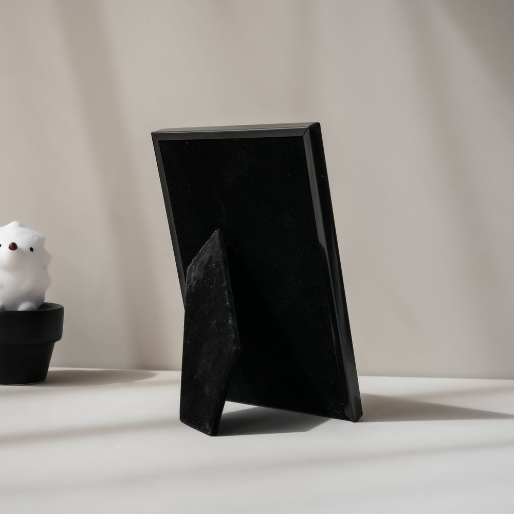 RIS 5R Minimalist Matte Black Picture Frame (5" x 7") | Desktop Design | Metal Frame