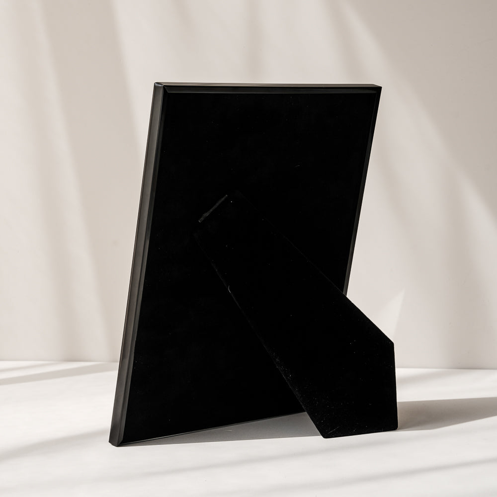 RIS 8R Minimalist Matte Black Picture Frame (8" x 10") | Desktop Design | Metal Frame