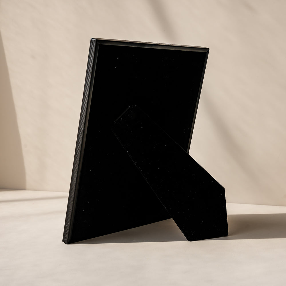 RIS 8R Minimalist Matte Black Picture Frame (8" x 10") | Desktop Design | Metal Frame
