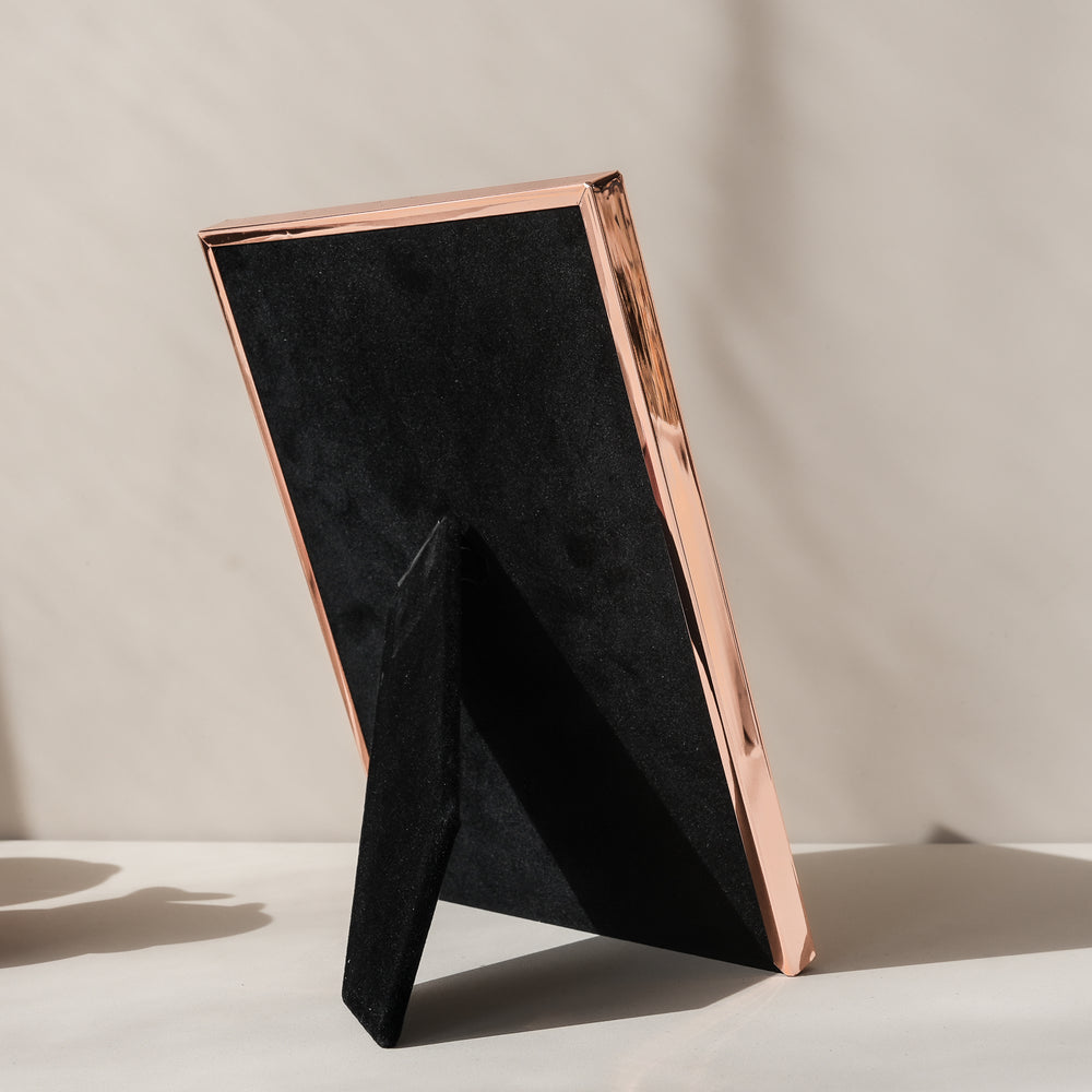 RIS 4R Rose Gold Plated Metal Photo Frame 4x6" | Picture Frames | Home Decor | Interior Decoration