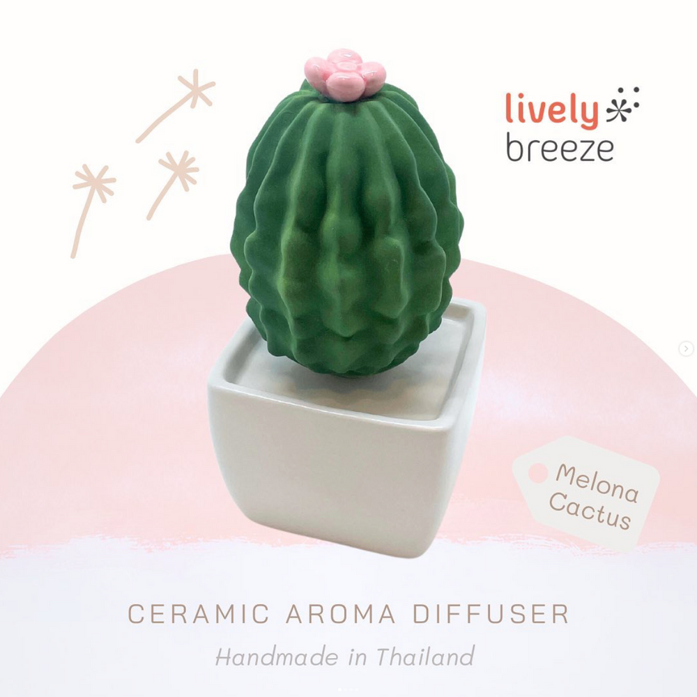 Melona Ceramic Cactus | Lively Breeze Thailand | Ceramic Diffusers