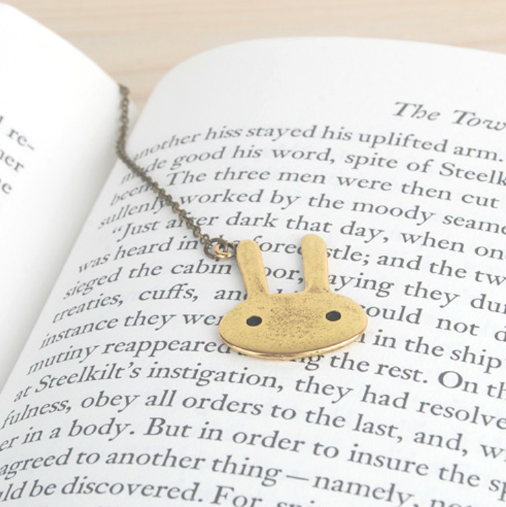 B2 Rabbit Face | BooKiss (Korea) | Metal Bookmarks