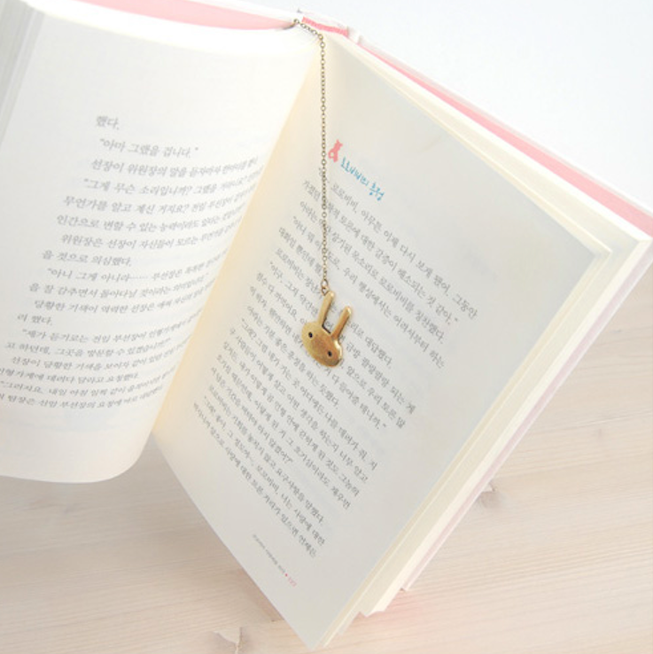 B2 Rabbit Face | BooKiss (Korea) | Metal Bookmarks