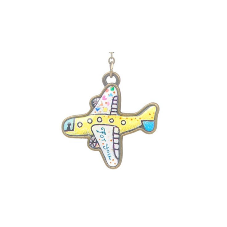 B250 Plane (Yellow) | BooKiss (Korea) | Metal Bookmarks