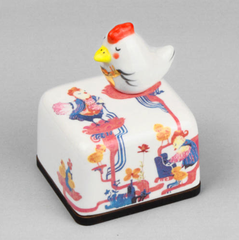 Zodiac Rooster Ceramic Music Box | Moonyart | Made in Korea