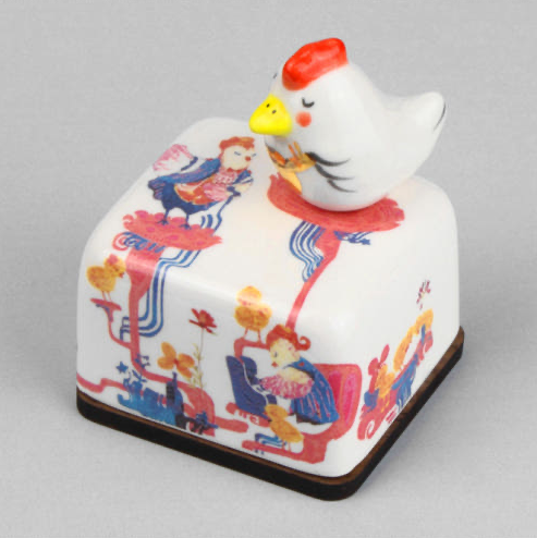 Zodiac Rooster Ceramic Music Box | Moonyart | Made in Korea