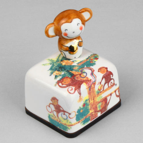 Zodiac Monkey Ceramic Music Box | Moonyart | Made in Korea