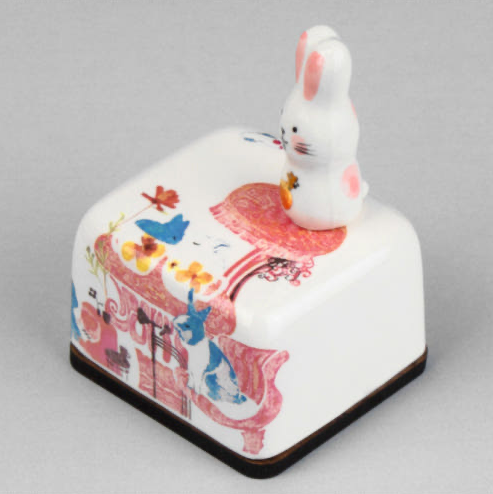 Zodiac Rabbit Ceramic Music Box | Moonyart | Made in Korea