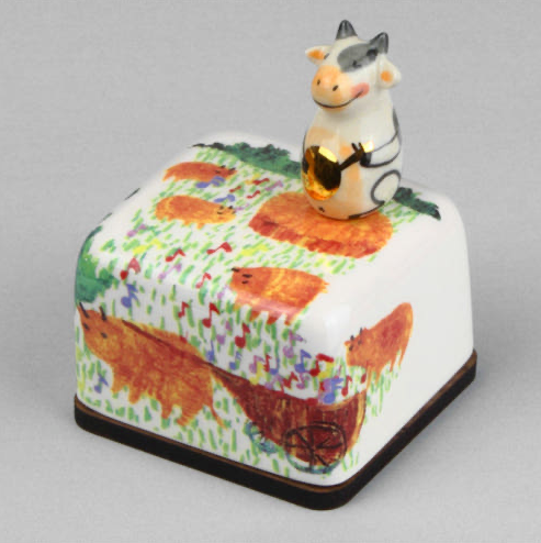 Zodiac Goat Ceramic Music Box | Moonyart | Made in Korea