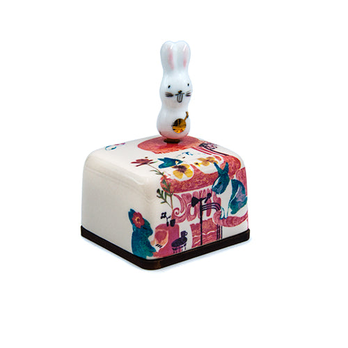 Zodiac Rabbit Ceramic Music Box | Moonyart | Made in Korea